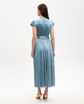JOSEPH Бирюзовое платье миди Phare JF009746