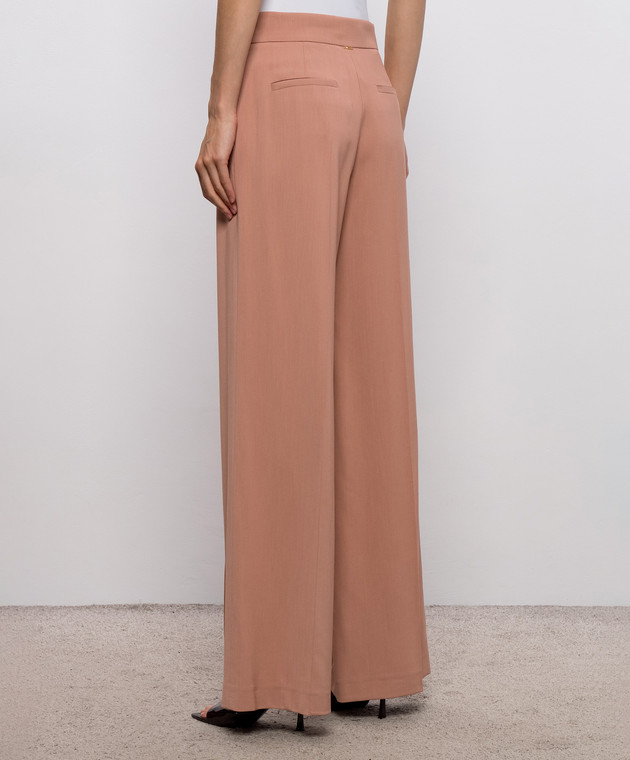 Twinset Розовые брюки с логотипом 262TP268B изображение 4