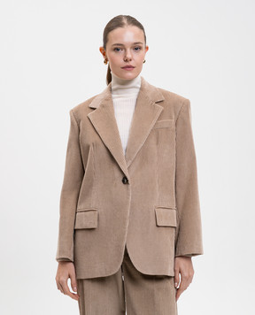 Max Mara Weekend Бежевий вельветовий жакет FORMIA FORMIA