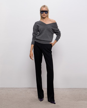 Tom Ford Сірий пуловер з кашеміру MAK1482YAX1074