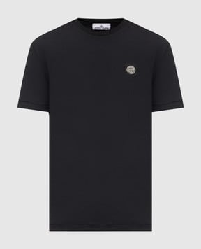 Stone Island Черная футболка с нашивкой логотипа L1S152100027S0013