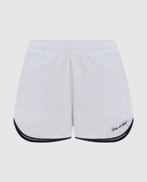 Sporty & Rich Голубые махровые шорты Terry SH01375326BL143