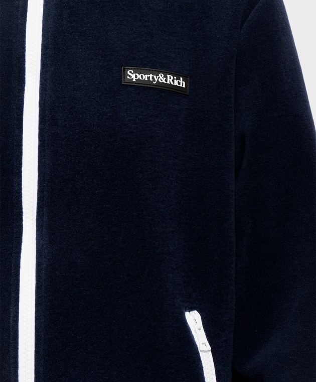 Sporty & Rich Синяя спортивная куртка Ezia ST09085300BL107 изображение 5