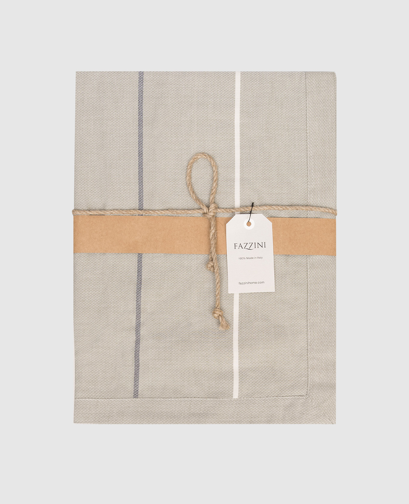 

Серая скатерть OUTFIT из хлопка в полоску, Серый, Скатерти