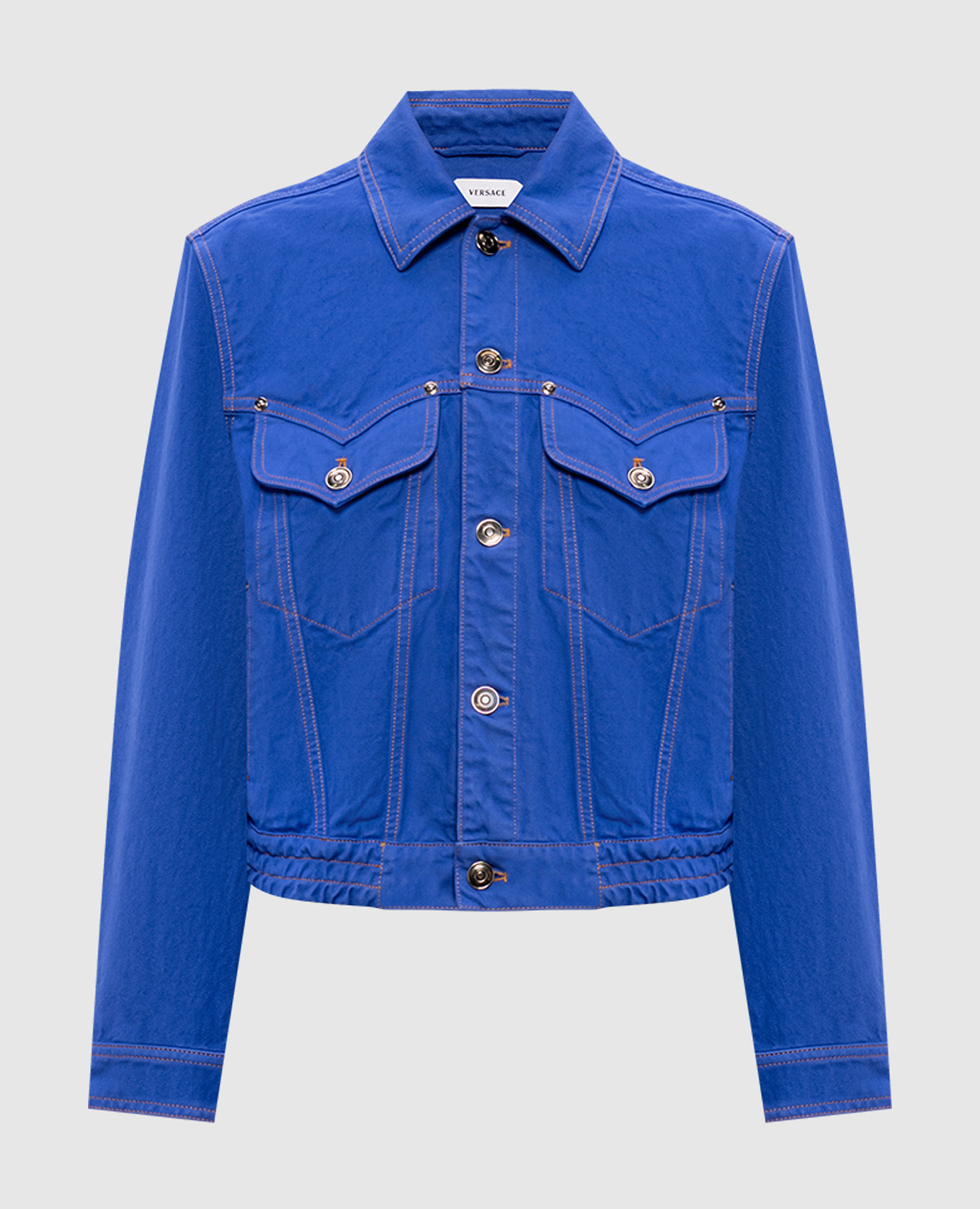 Синяя джинсовая куртка