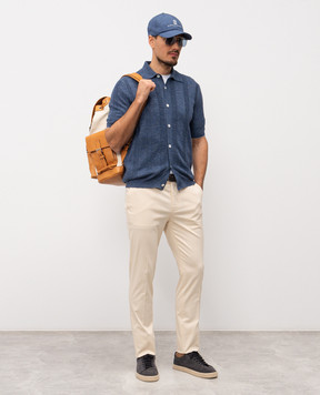 Brunello Cucinelli Бежевые брюки M289LI1770