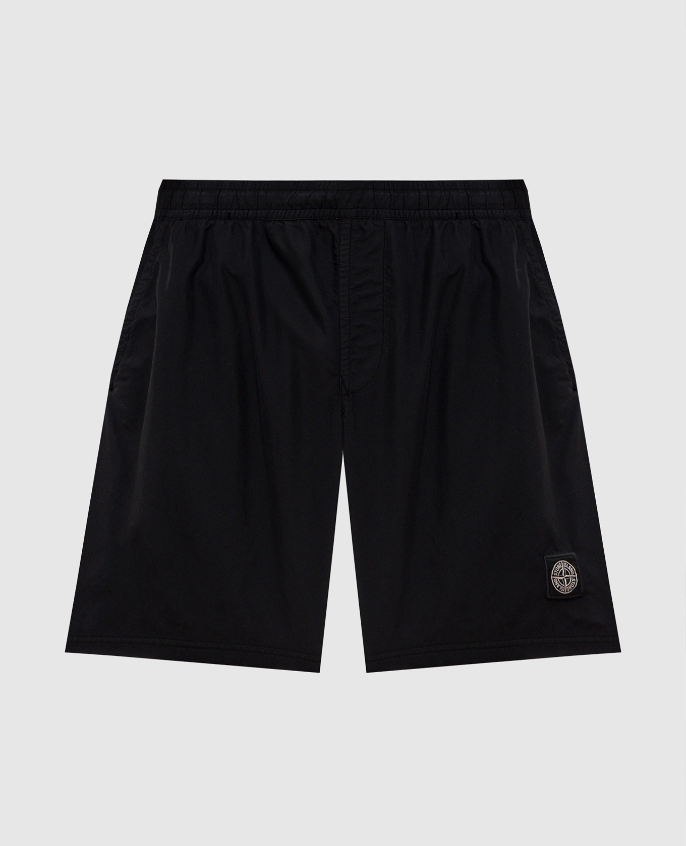 Черные шорты для плавания с нашивкой эмблемы