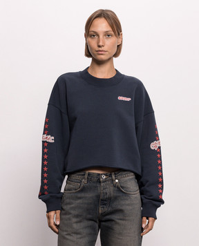 Off-White Синий свитшот Star 2FE00512T
