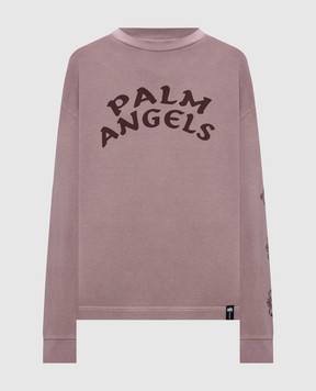 Palm Angels Розовый лонгслив с принтом PAMAB001JR001w