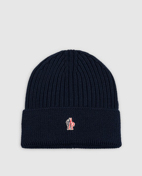 Moncler Grenoble Синя шапка з вовни L20973B0000104761