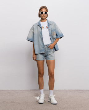 Off-White Белая футболка с принтом логотипа 2FA00641T