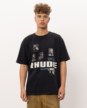 Rhude Черная футболка Winter 91 Rallye RHPF26TT03012