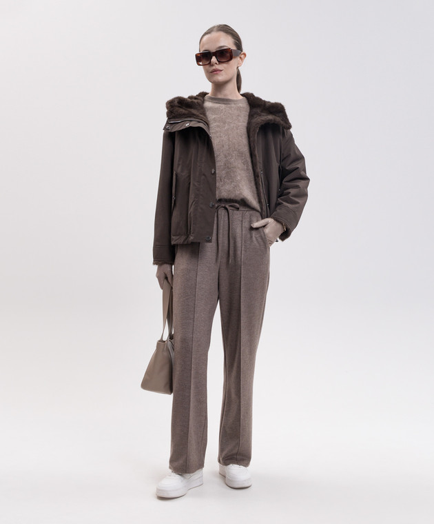 Max Mara Коричневий светр CHICCA з кашеміру SMMCHICCA зображення 2