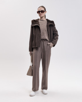 Max Mara Коричневый свитер CHICCA из кашемира SMMCHICCA