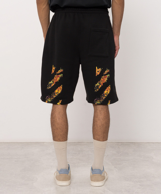 Off-White Черные шорты с эффектом наложения слоев 44MCI01CF26F001 изображение 4