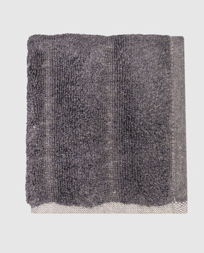 Hamam Сірий махровий рушник для обличчя ASH RIBBED ASHRIBBEDWASHCLOTH