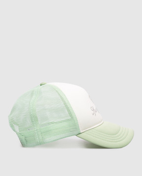 Sporty & Rich Зеленая кепка Juicy Crown Trucker AC100716689WH098