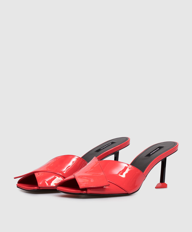 Givenchy Красные кожаные лакированные мюли BE30BFE2H5 изображение 2