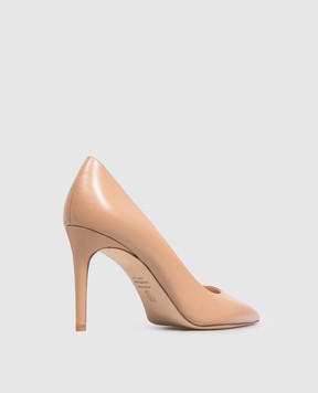 Stuart Weitzman Бежеві шкіряні туфлі POWER SK303