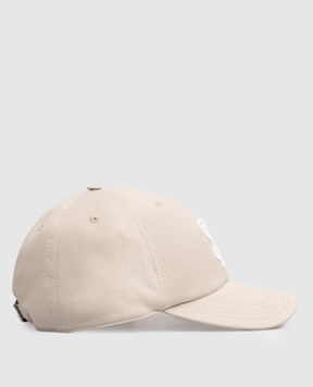 Stefano Ricci Сіра кепка з вовною з вишивкою монограми MCV610028FCTC800