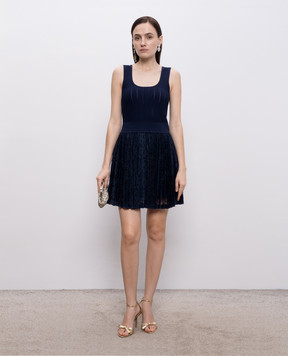 Simkhai Синее платье с кружевом 2261251PK