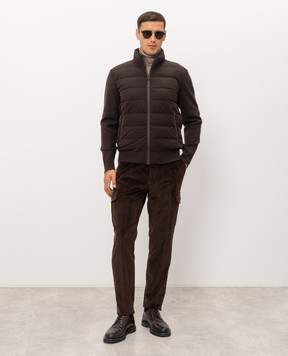 Mackage Коричнева комбінована куртка HANEY-CITY HANEYCITYZZ