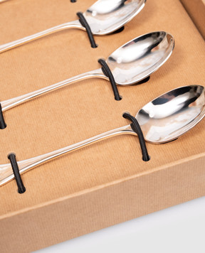 Brunello Cucinelli Набір сріблястих чайних ложок MLPOS1S001