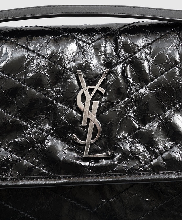 Saint Laurent Чорна шкіряна сумка Niki 8129430EN04 зображення 5