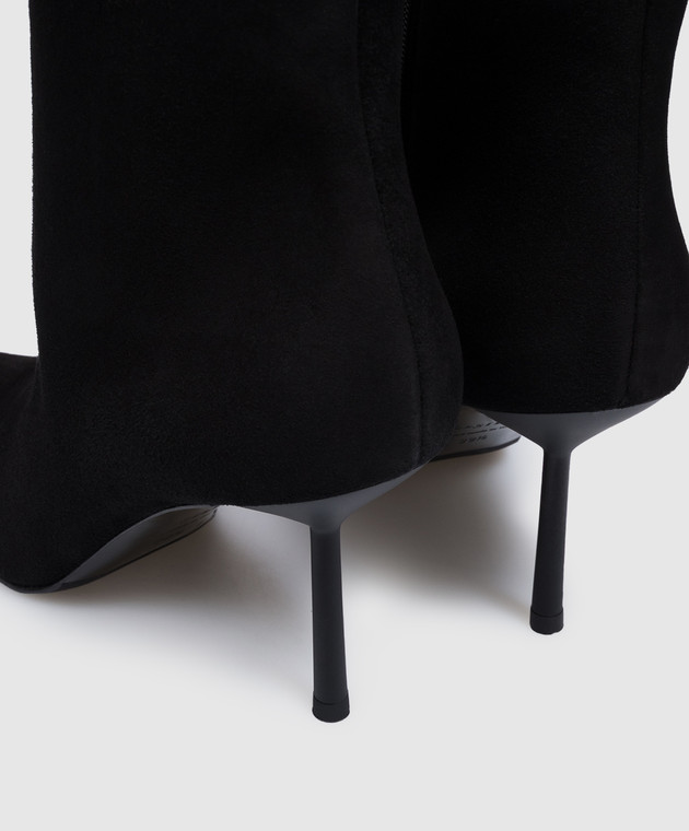 Le Silla Черные замшевые ботфорты Bella 4217C080BMPPVEP изображение 5