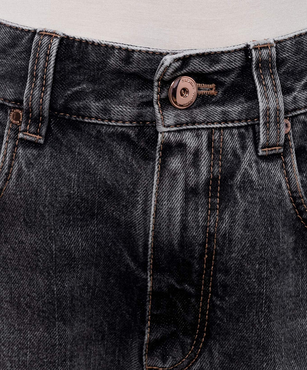 Brunello Cucinelli Серые джинсы с логотип патч MP095P5565 изображение 5