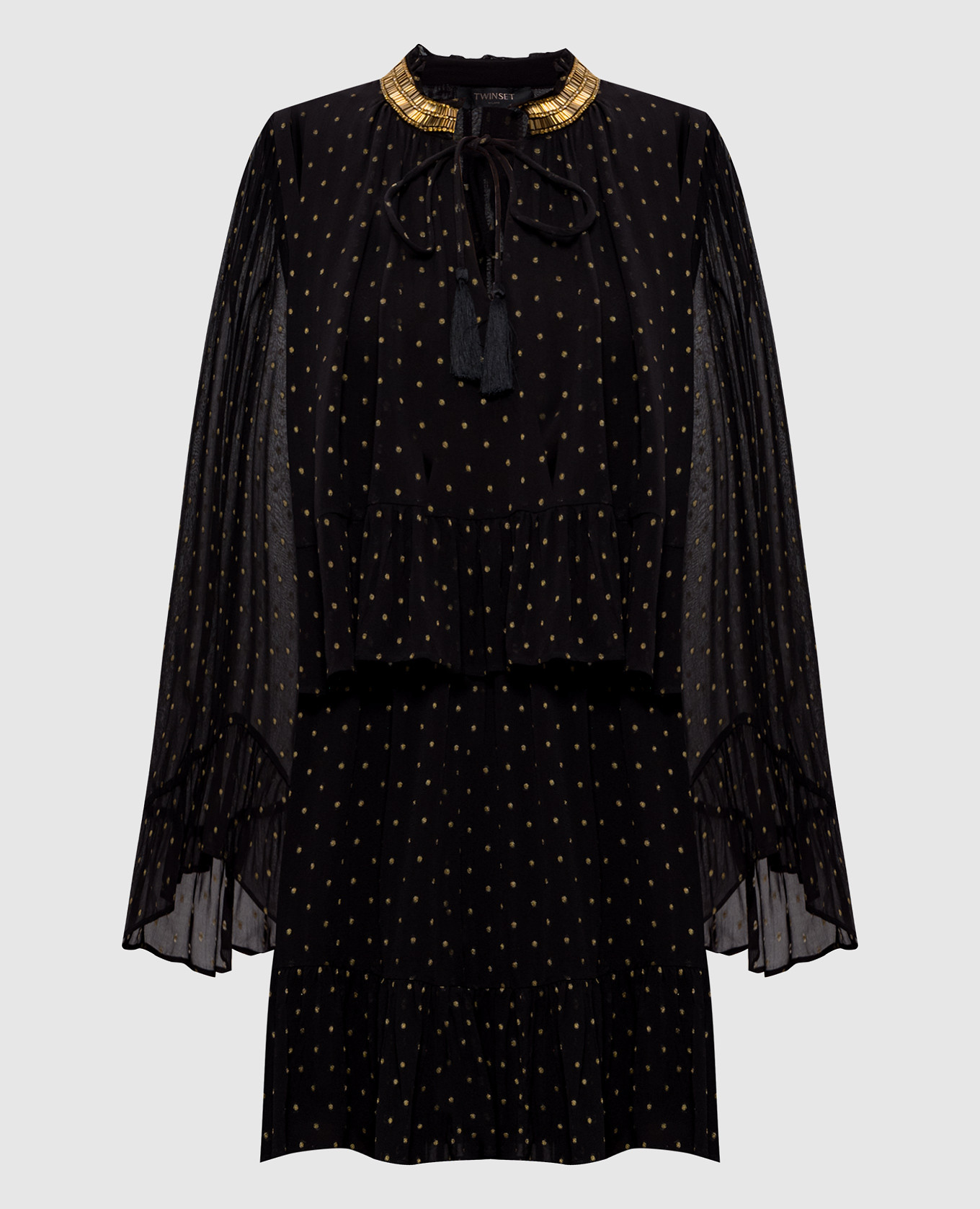 

Черное платье в горох, Черный, Повседневные платья