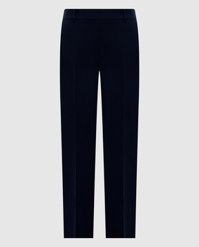 Twinset Сині штани з вишивкою логотипа 261TE2130