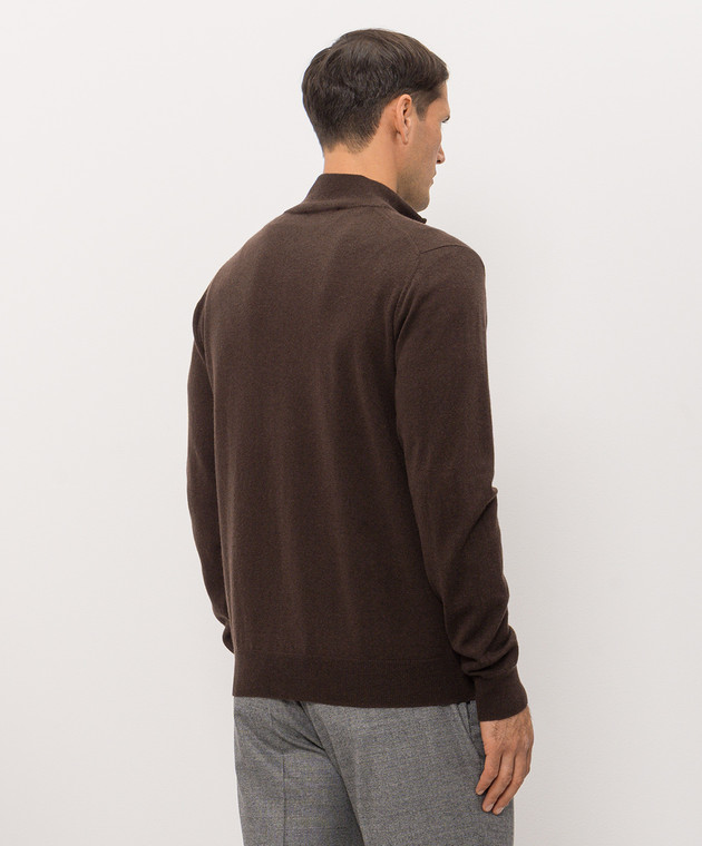 Cashmere&Whiskey Коричневий кардиган з кашеміру MU867A1312525R зображення 4