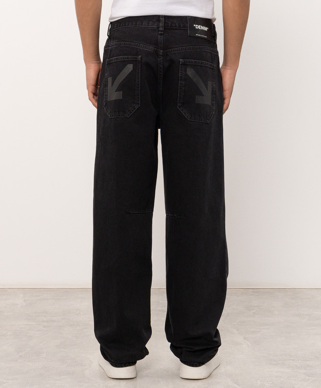 Off-White Черные джинсы 44MYA19DF26D001 изображение 4