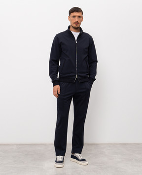 MooRER Синя спортивна куртка CRISPIN CRISPINFELPAJ