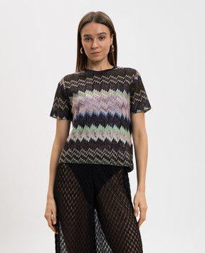 Missoni Футболка в узор с люрексом DS26SL01BR014W