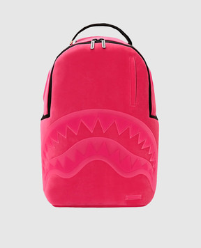 Sprayground Детский розовый велюровый рюкзак SHINOBI SHARKS IN PARIS 910B7320NSZ