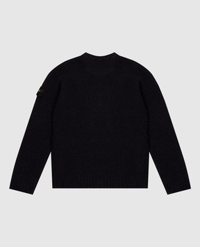 Stone Island Дитячий темно-синій светр з вовною L2S165100006S0M2214