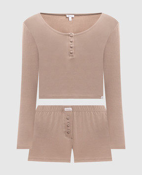 Dore & Rose Піжама Henley кольору хакі HENLEYSLEEPSET