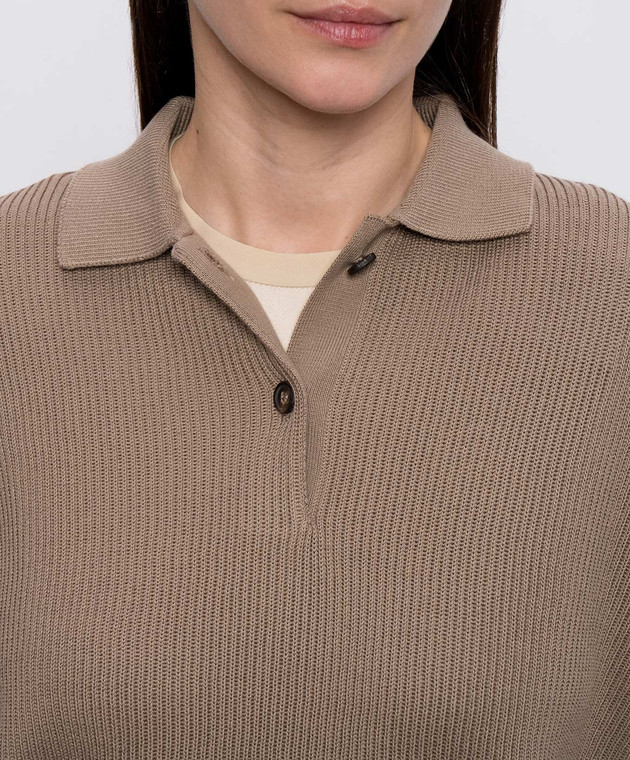 Brunello Cucinelli Коричневый джемпер M19194705 изображение 5