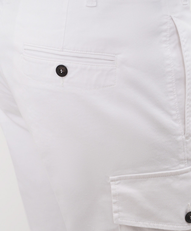 Cashmere&Whiskey Белые шорты-карго 0276009345 изображение 5