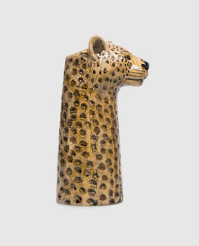 Quail Ceramics Коричневая керамическая ваза Leopard 1892