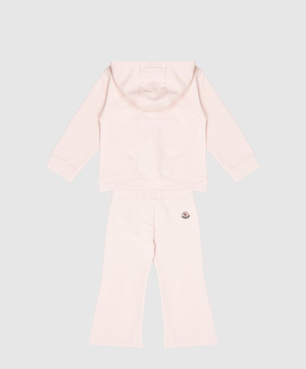 Moncler ENFANT Детский розовый костюм с логотипом L29518M0000889B9Y изображение 2
