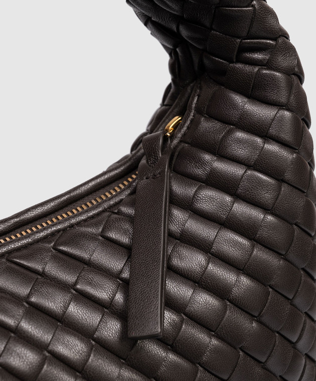 Bottega Veneta Коричневая кожаная сумка-хобо Veneta 873189V66V0 изображение 4
