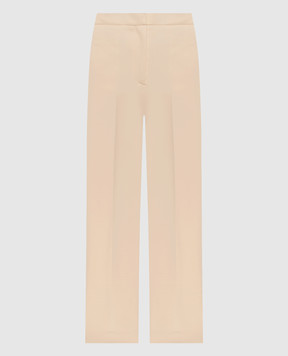 Twinset Бежевые брюки с логотипом 261TP2384