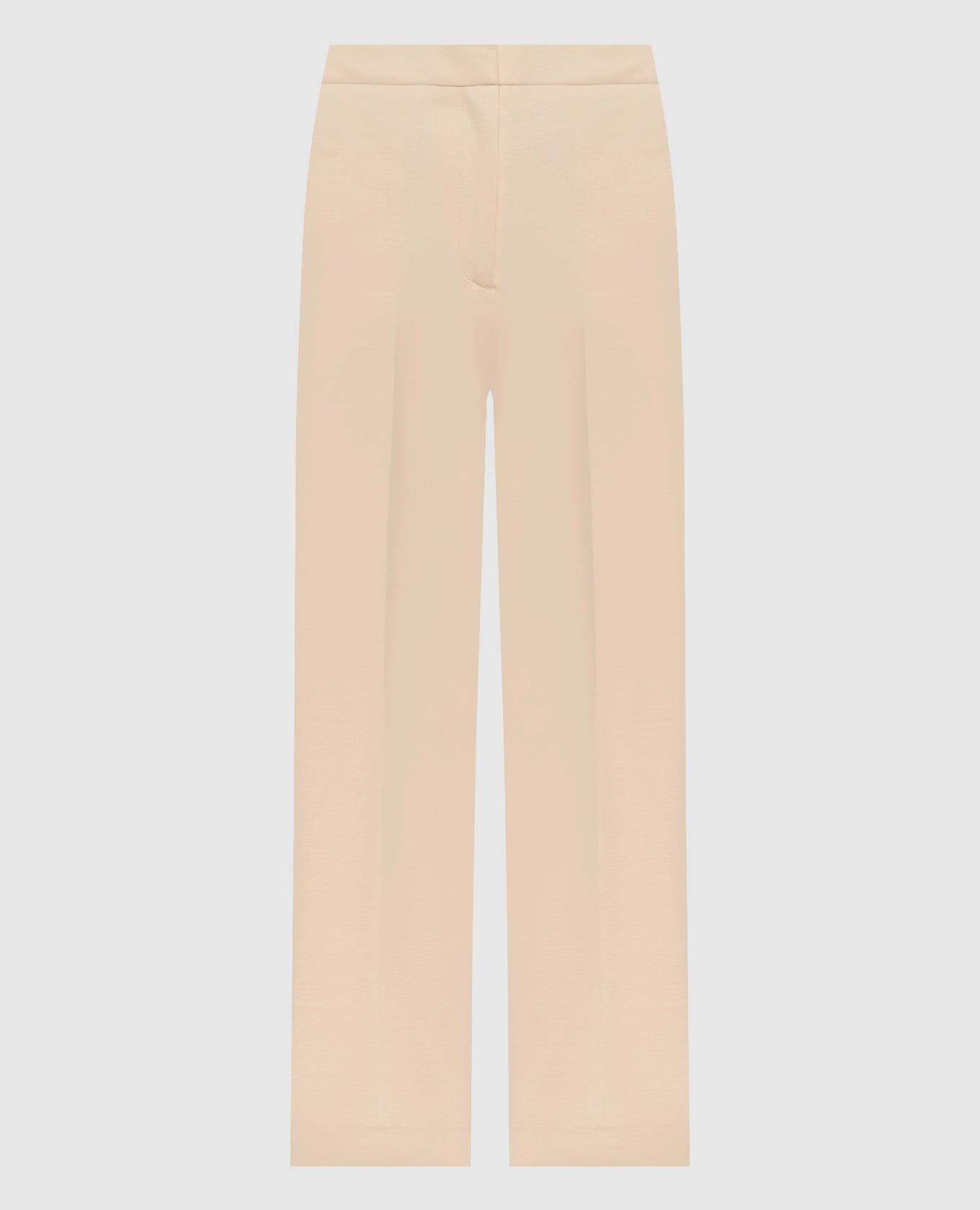 Бежевые брюки с логотипом