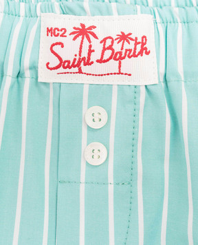 MC2 SAINT BARTH Детские зеленые шорты Boxy BXY00100898L