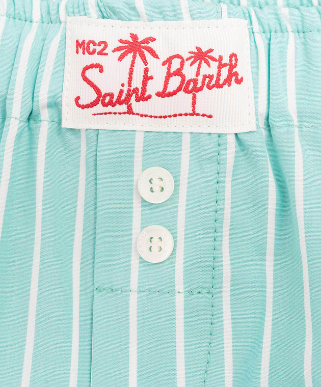 MC2 SAINT BARTH Детские зеленые шорты Boxy BXY00100898L изображение 3