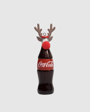 Kurt Adler Елочное украшение Rudolph Bottle Coca-Сola Antlers Red Nose CC1151