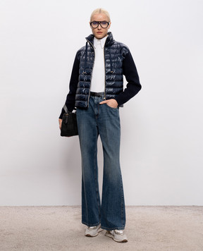 Herno Синя комбінована куртка MP000155D72098